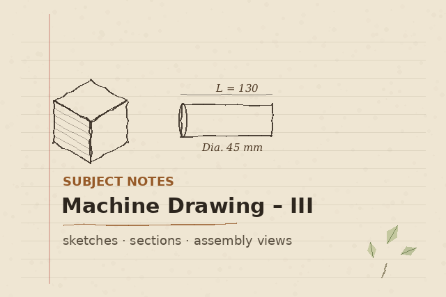 Machine Drawing-III